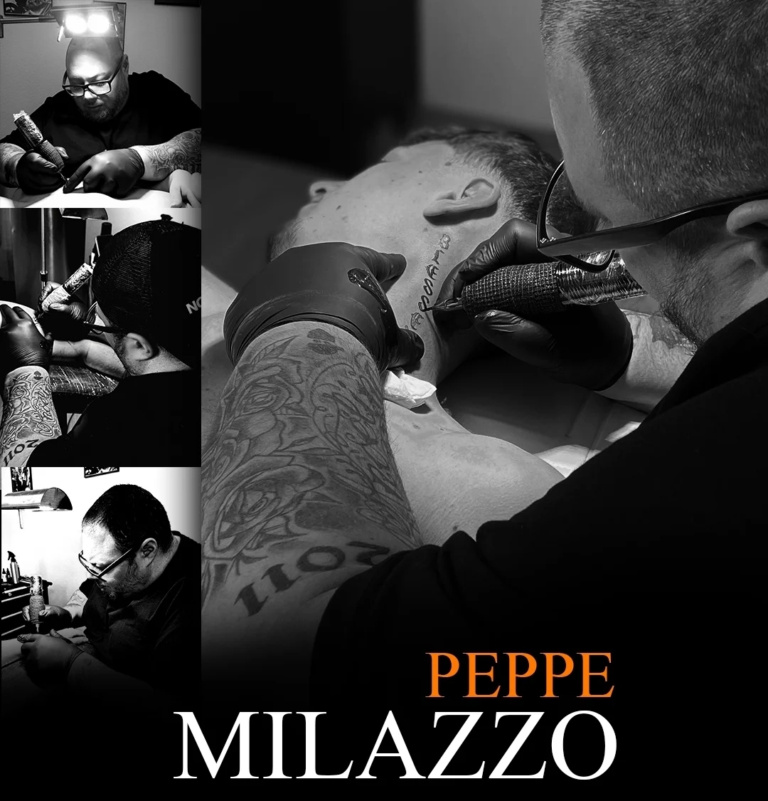 Peppe Milazzo au travail dans son studio